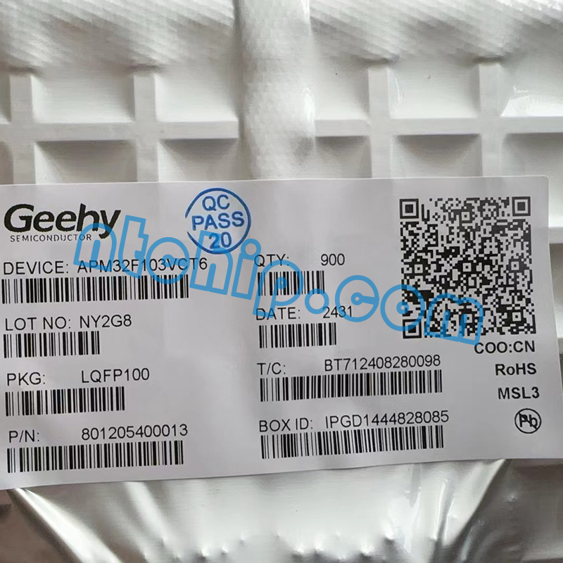 Geehy Semiconductor APM32F103VCT6 original package label