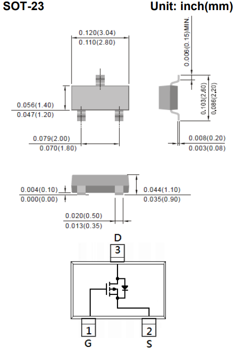 PANJIT PJA3407_R1_00001 Package Diagrams PANJIT PJA3407_R1_00001 Package Diagrams