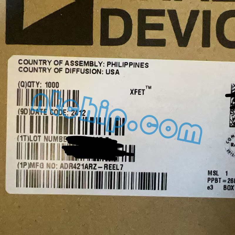 Analog Devices Inc. ADR421ARZ-REEL7 Package Original Label