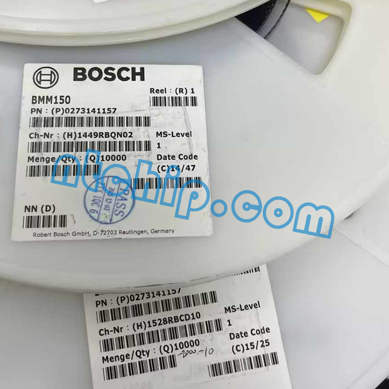 Bosch Sensortec BMM150 New and Original Reel Label Bosch Sensortec BMM150 New and Original Reel Label