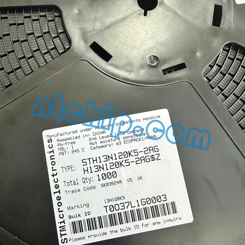 STMicroelectronics STH13N120K5-2AG Original Reel Label STMicroelectronics STH13N120K5-2AG Original Reel Label