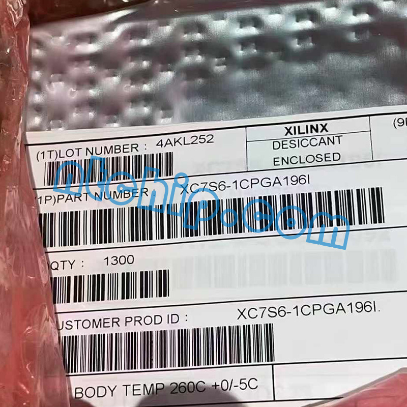 Xilinx XC7S6-1CPGA196I Package Original Label Xilinx XC7S6-1CPGA196I Package Original Label