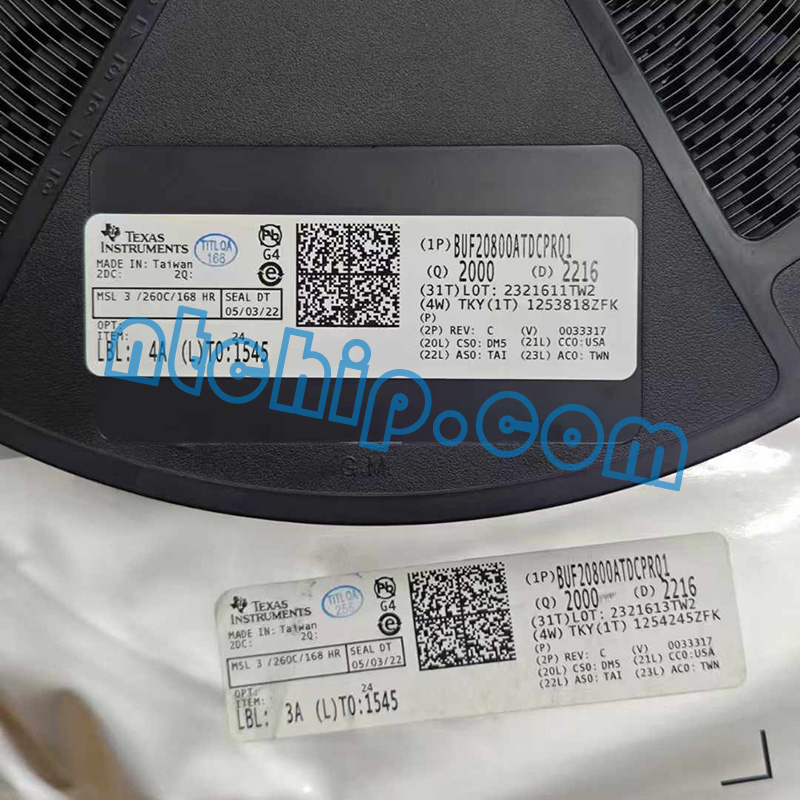 Texas Instruments BUF20800ATDCPRQ1 Package Original Label Texas Instruments BUF20800ATDCPRQ1 Package Original Label