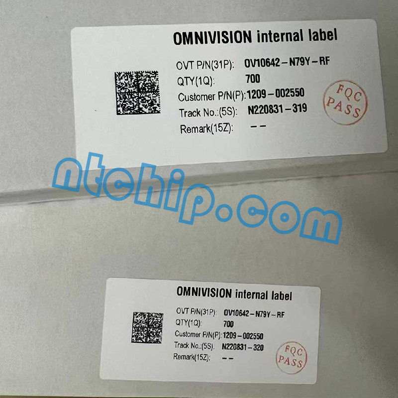 OmniVision Technologies OV10642-N79Y-RF original package label
