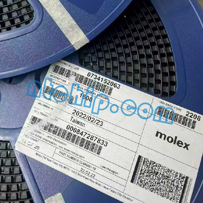 Molex 0734152063 original reel label