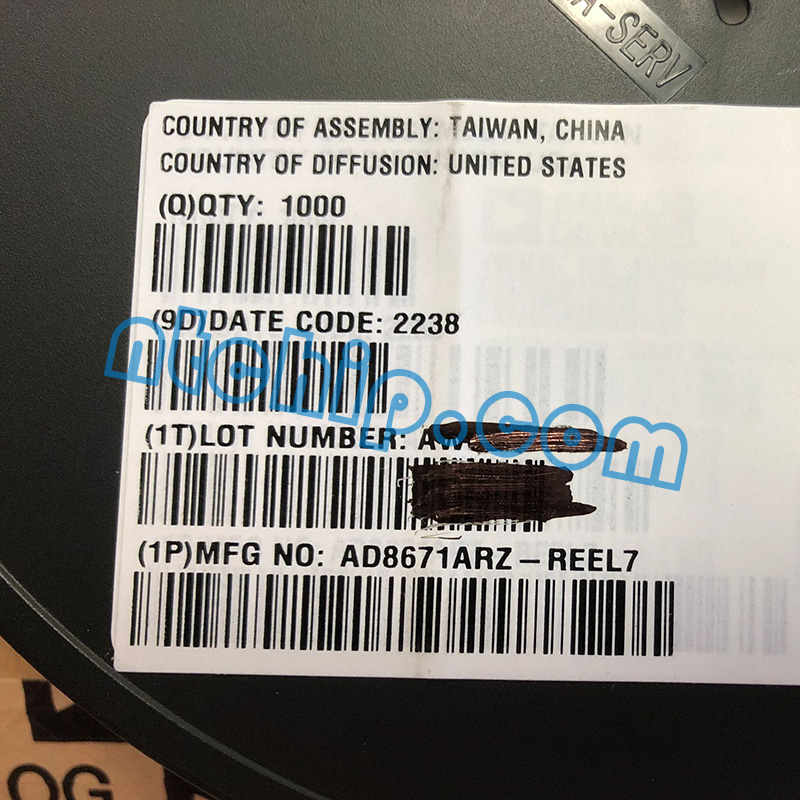 Analog Devices Inc. AD8671ARZ-REEL7 original reel label