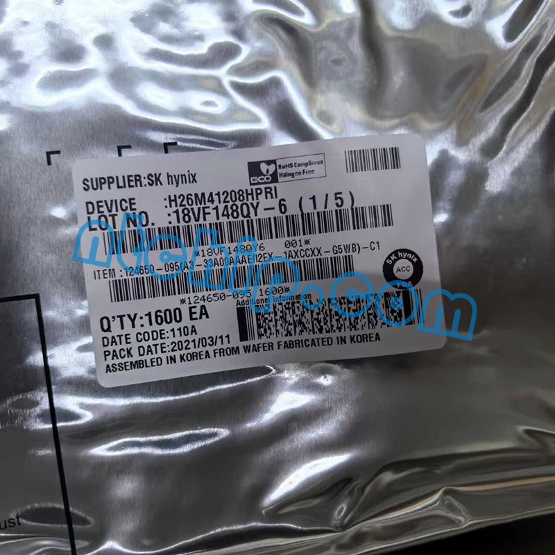 SK hynix H26M41208HPRI memory original package label