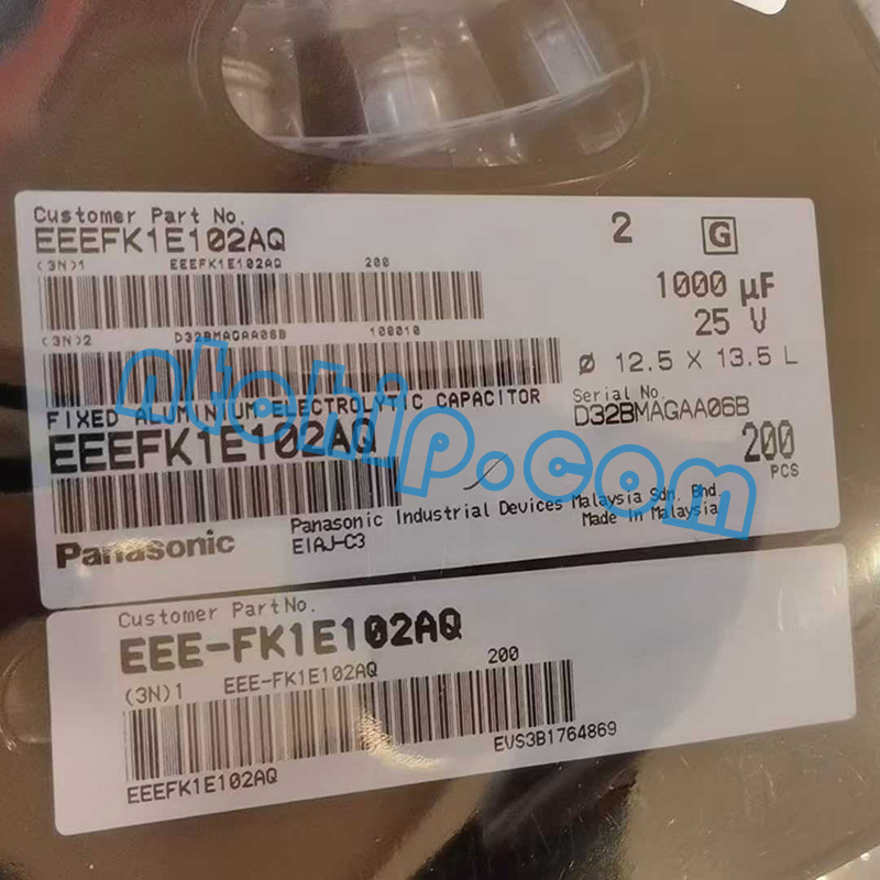 Panasonic EEE-FK1E102AQ Original Reel Label Panasonic EEE-FK1E102AQ Original Reel Label