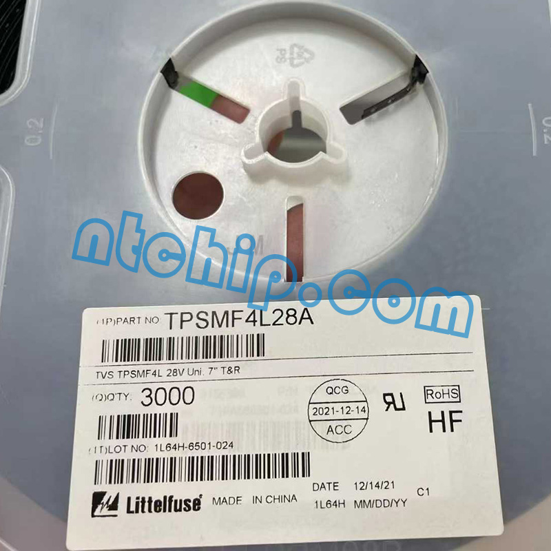 Littelfuse Inc. TPSMF4L28A Original Reel Label Littelfuse Inc. TPSMF4L28A Original Reel Label