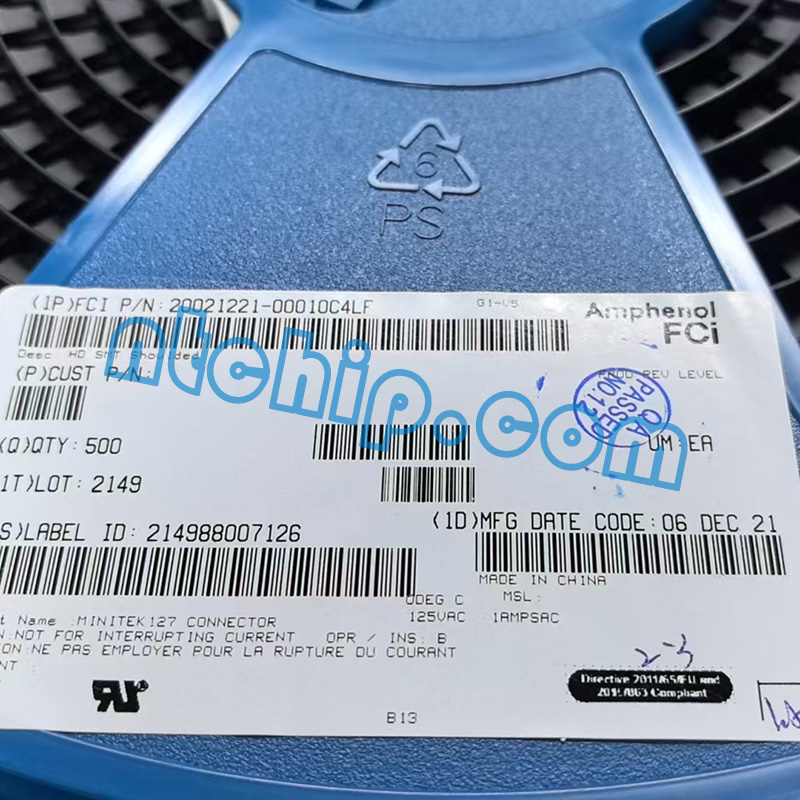 FCI 20021221-00010C4LF original reel label