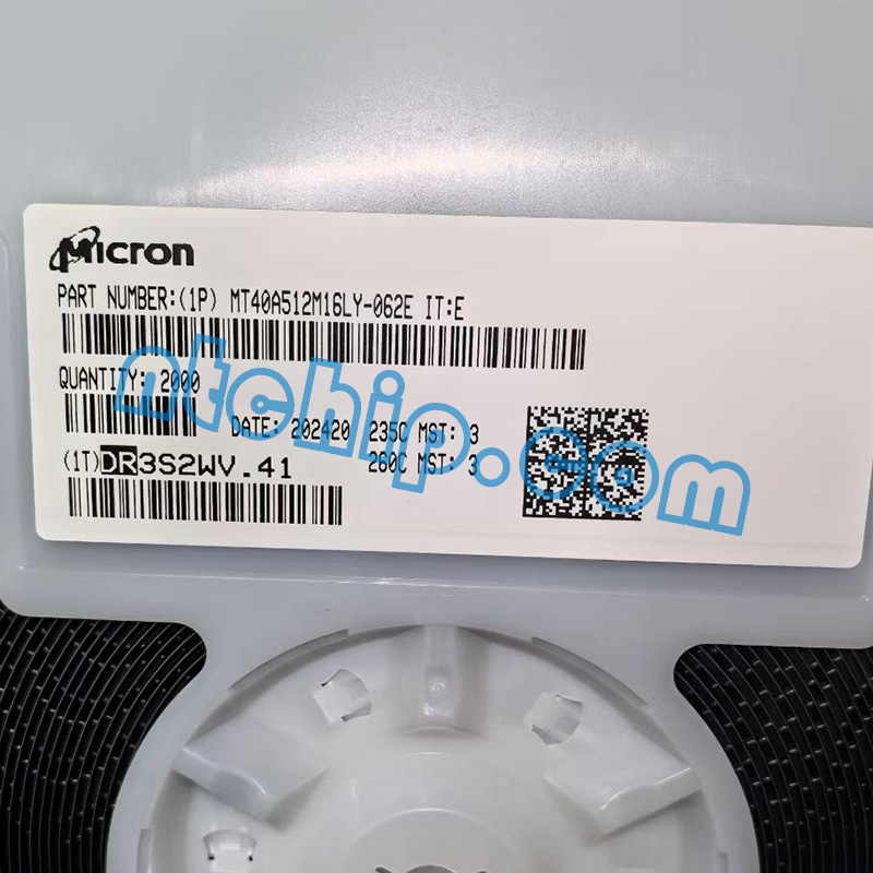 Micron Technology MT40A512M16LY-062E IT:E TR original reel label