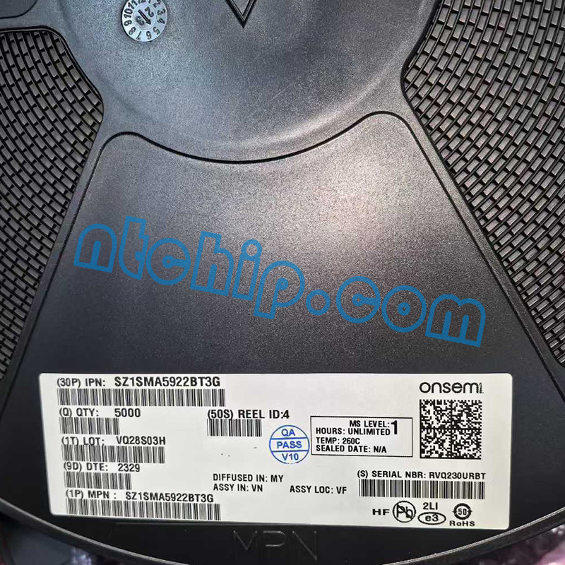onsemi SZ1SMA5922BT3G original reel label