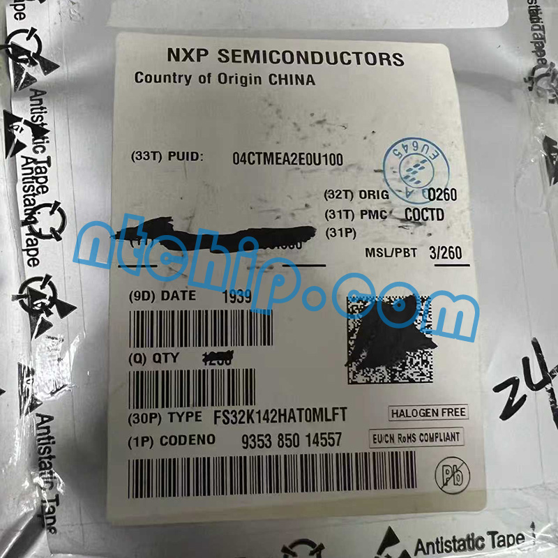 NXP Semiconductors FS32K142HAT0MLFT original package label