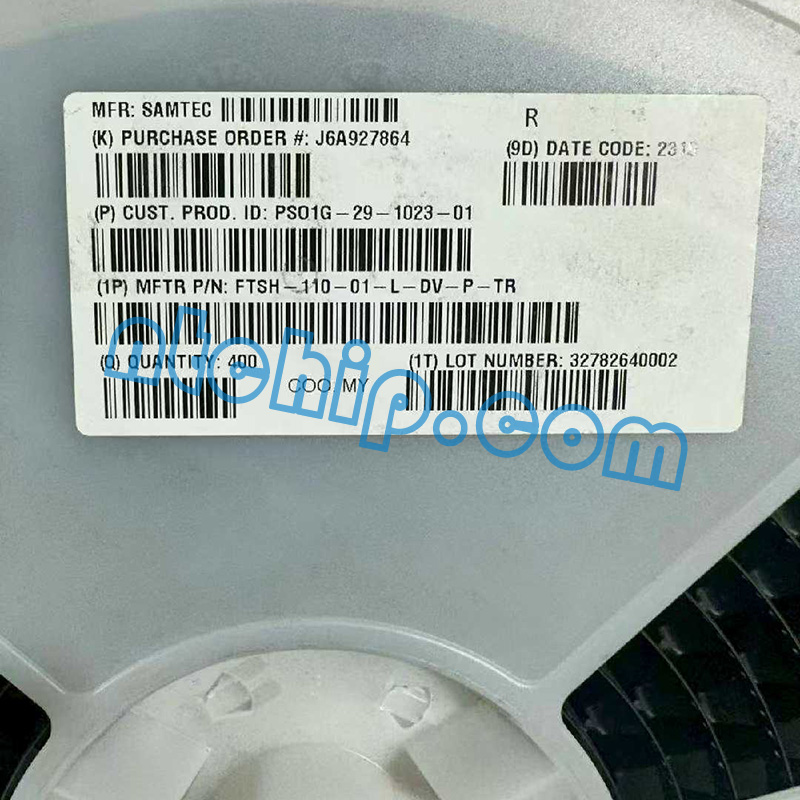 Samtec Inc. FTSH-110-01-F-DV-P-TR original reel label