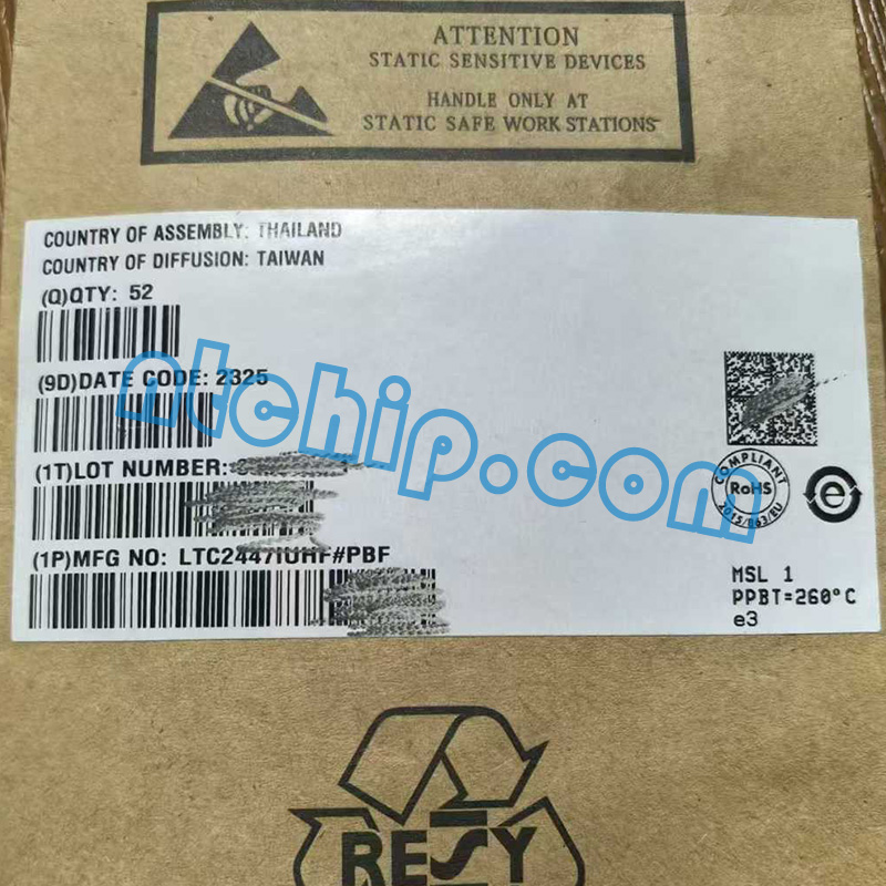 Analog Devices Inc. LTC2447IUHF#PBF original package label
