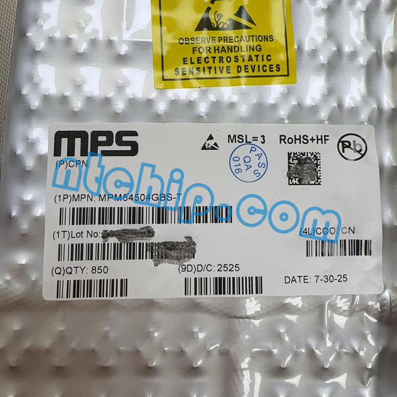 MPS MPM54504GBS-T original package label