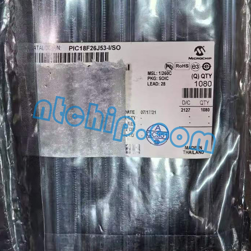 Microchip Technology PIC18F26J53-I/SO  original package label