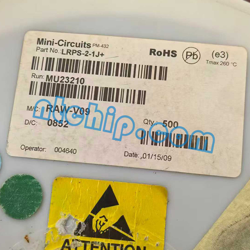 Mini-Circuits LRPS-2-1J+ original reel label