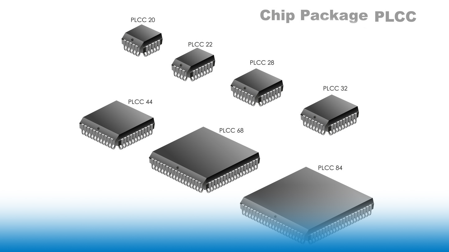 PLCC packages with different pin counts PLCC packages with different pin counts