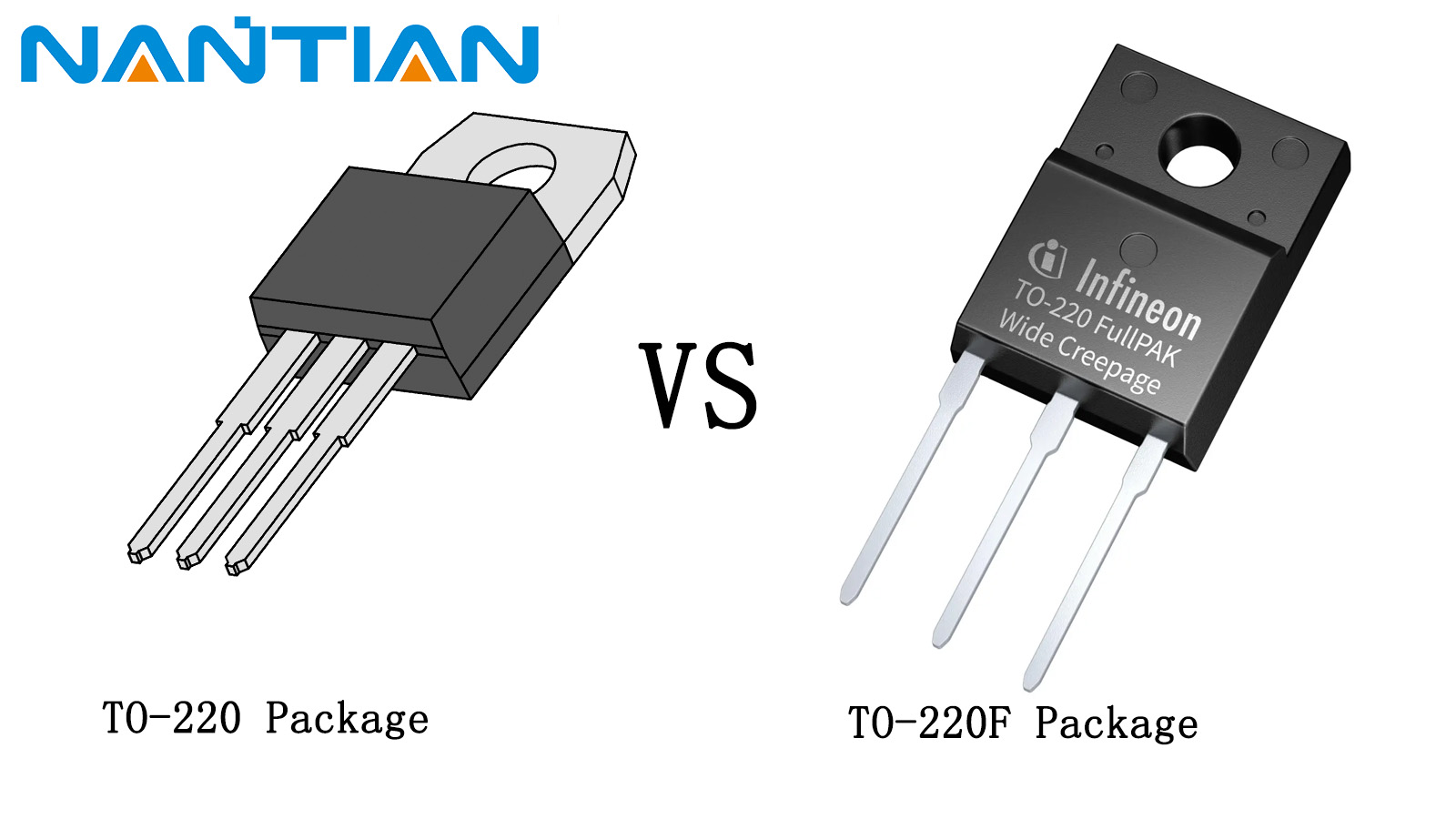 TO-220 vs TO-220F Package TO-220 vs TO-220F Package