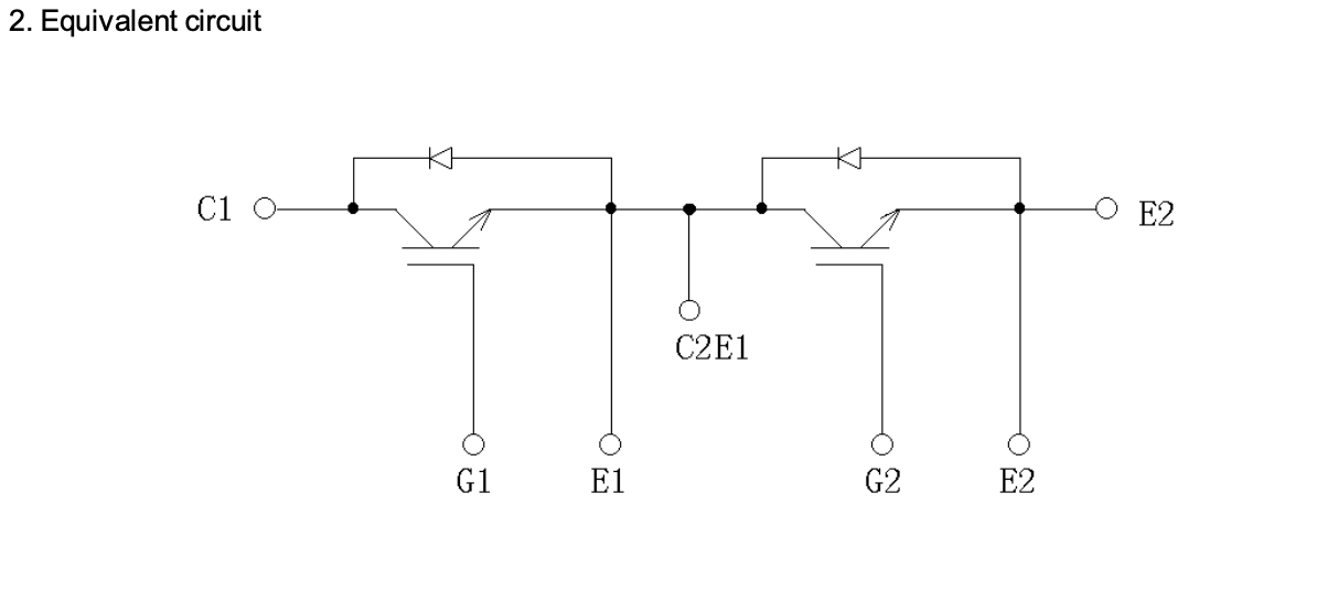 2MBI400U4H-170 Equivalent circuit