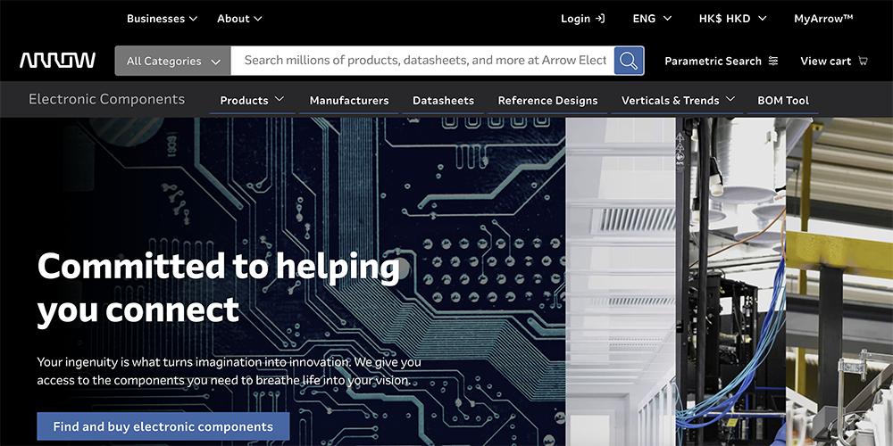 Arrow Electronics Website