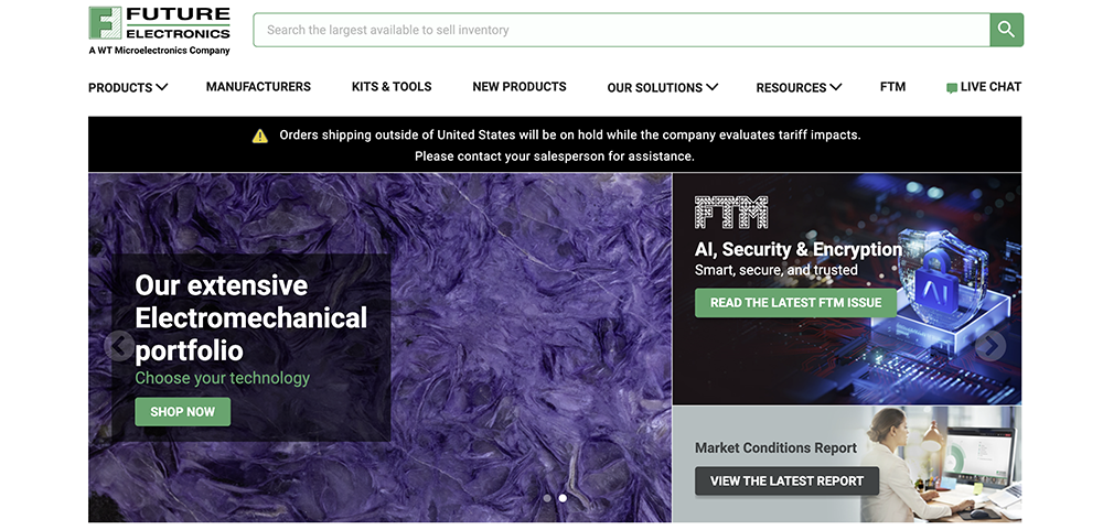 Future Electronics Website