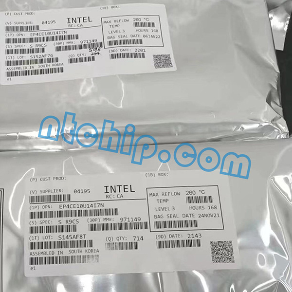 EP4CE10U14I7 Outer Packaging and Label