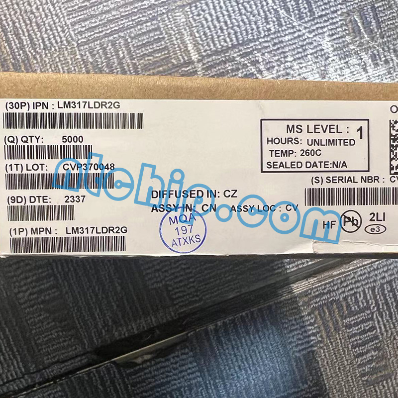 A box of LM317LDR2G from ON Semiconductor