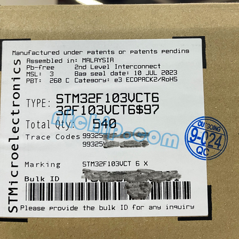 Original STM32F103VCT6 Label